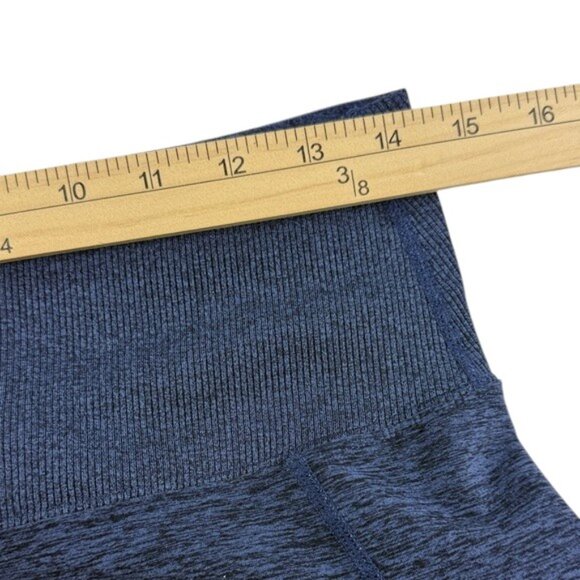 Kirkland Signature Women’s Size XL Navy Blue Brushed Leggings with Pockets - Picture 5 of 7